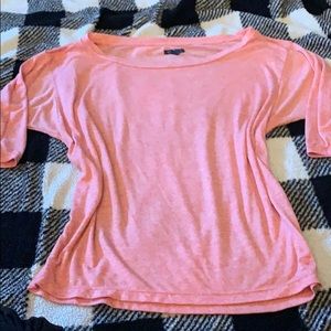 Peach dolman sleeve tee